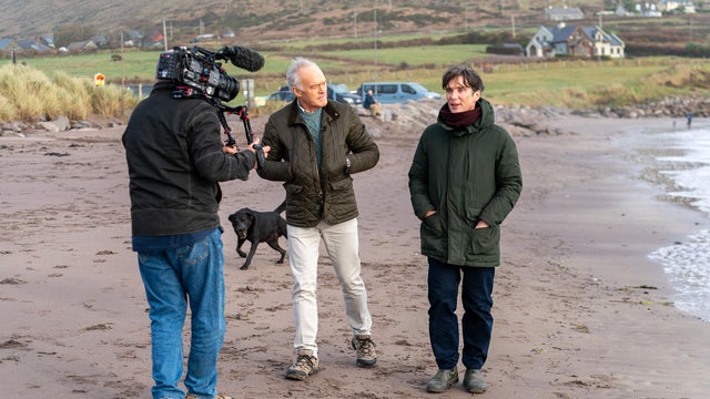 Scott Pelley and Cillian Murphy 